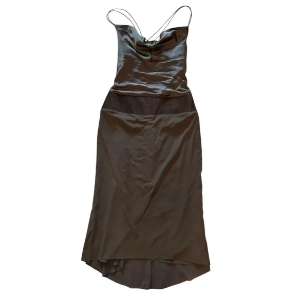 Nicole Miller Brown Midi Dress - Picture 1 of 11